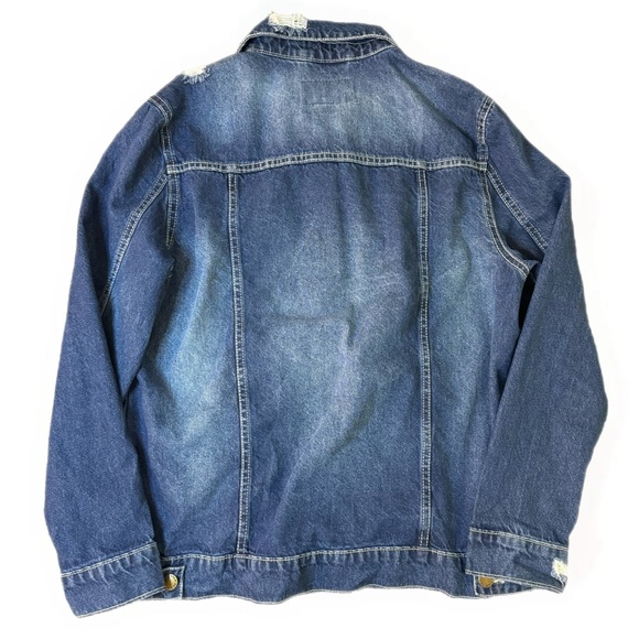 Red Star women’s distressed denim jeans jacket - Picture 2 of 9